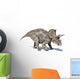 3D Rendering Triceratops Dinosaur Wall Decal Design 1