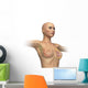 Woman Torso with Breast Wall Decal