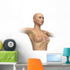 Woman Torso with Breast Wall Decal
