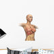 Woman Body Midsection with Wall Decal