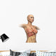 Woman Body Midsection with Wall Decal