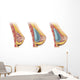 Woman Breast Implant Cross Wall Decal
