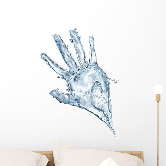 Human Hand Made Water Wall Decal