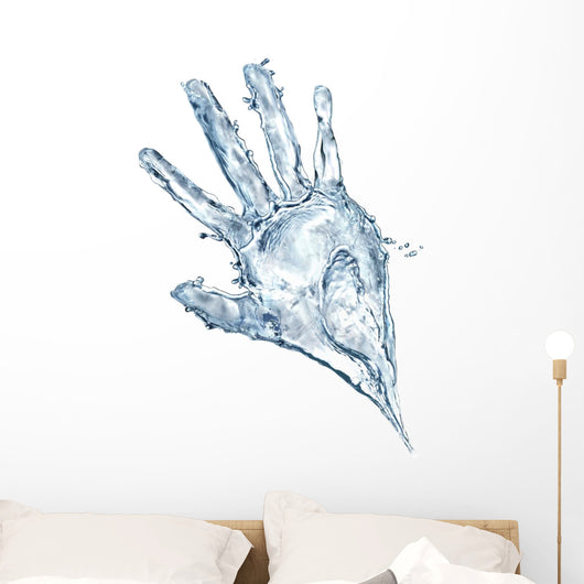 Human Hand Made Water Wall Decal