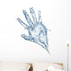 Human Hand Made Water Wall Decal