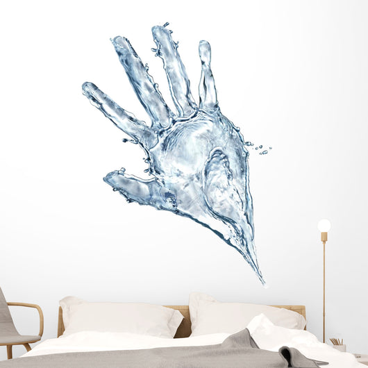 Human Hand Made Water Wall Decal