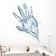 Human Hand Made Water Wall Decal