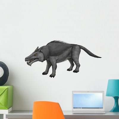 Andrewsarchus Ungulate Mammal from Wall Decal shown on a wall