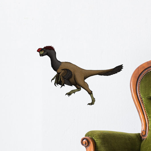 Citipati Oviraptorid from Cretaceous Wall Decal