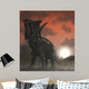 Coahuilaceratops Walking through Cretaceous Wall Decal