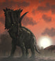 Coahuilaceratops Walking through Cretaceous Wall Decal