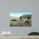 Two Dromaeosaurus Dinosaurs Sunbathing Wall Decal
