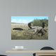 Two Dromaeosaurus Dinosaurs Sunbathing Wall Decal