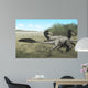 Two Dromaeosaurus Dinosaurs Sunbathing Wall Decal