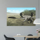 Two Dromaeosaurus Dinosaurs Sunbathing Wall Decal