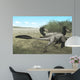 Two Dromaeosaurus Dinosaurs Sunbathing Wall Decal