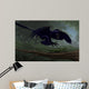 Microraptor Hunting Small Lizard Wall Decal