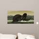 Spinosaurus Catches Young Stomatosuchus Wall Decal