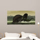 Spinosaurus Catches Young Stomatosuchus Wall Decal