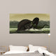 Spinosaurus Catches Young Stomatosuchus Wall Decal