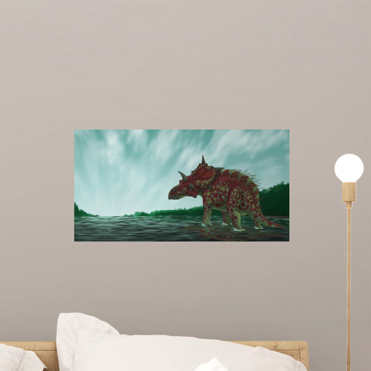 Xenoceratops Shallow Waters Prehistoric Wall Decal