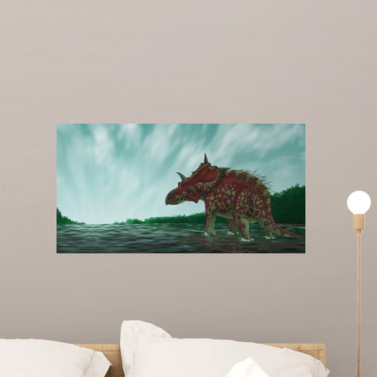Xenoceratops Shallow Waters Prehistoric Wall Decal