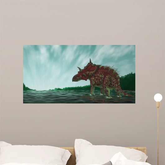 Xenoceratops Shallow Waters Prehistoric Wall Decal