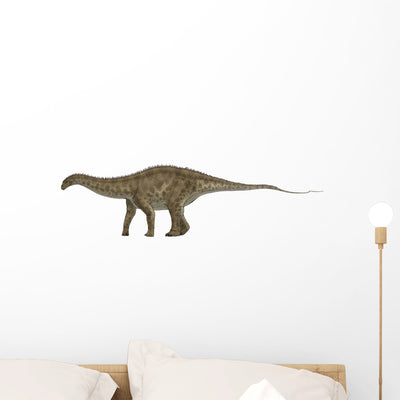 Apatosaurus Sauropod Dinosaur Also Wall Decal shown on a wall