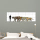 Big Felines Size Chart Wall Decal