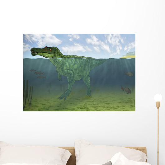 Baryonyx Swimming amongst Some Wall Decal