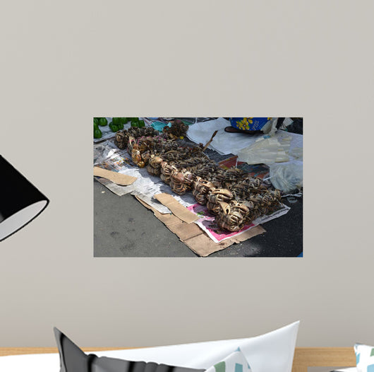 Crabs Being Sold Suva Wall Decal