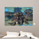 Group Green Sea Turtles Wall Decal Design 1