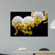 Jellyfishes Mastigias Sp Black Wall Decal