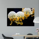 Jellyfishes Mastigias Sp Black Wall Decal