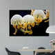 Jellyfishes Mastigias Sp Black Wall Decal