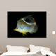 Saddled Butterflyfish Black Wall Decal