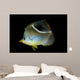 Saddled Butterflyfish Black Wall Decal
