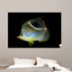Saddled Butterflyfish Black Wall Decal