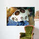 Nudibranch Feeding Blue Sponge Wall Decal
