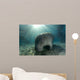 Florida Manatee Swimming Crystal Wall Decal Design 1