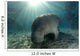 Florida Manatee Swimming Crystal Wall Decal Design 1