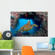 Green Sea Turtle Swims Wall Decal Design 3