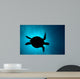 Silhouette Green Sea Turtle Wall Decal