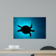 Silhouette Green Sea Turtle Wall Decal