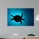 Silhouette Green Sea Turtle Wall Decal