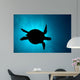 Silhouette Green Sea Turtle Wall Decal