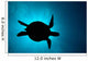 Silhouette Green Sea Turtle Wall Decal