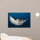 Spotted Eagle Ray Swimming Wall Decal Design 1