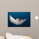 Spotted Eagle Ray Swimming Wall Decal Design 1