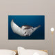 Spotted Eagle Ray Swimming Wall Decal Design 1